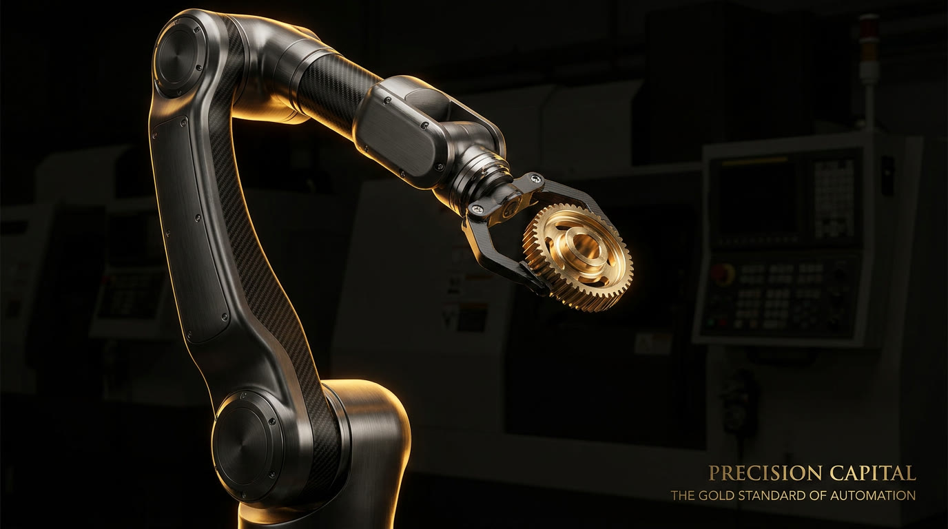 Robotic arm with brass component