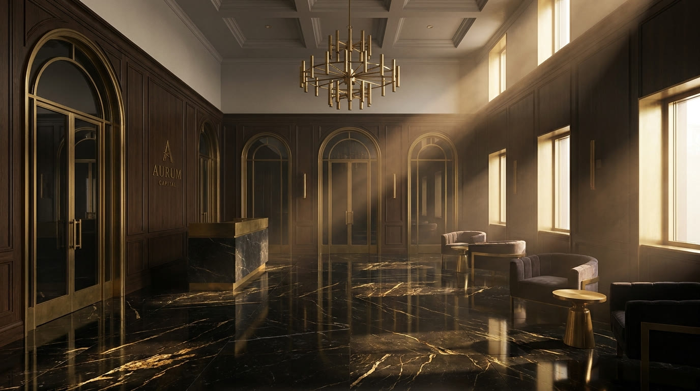 Private bank lobby